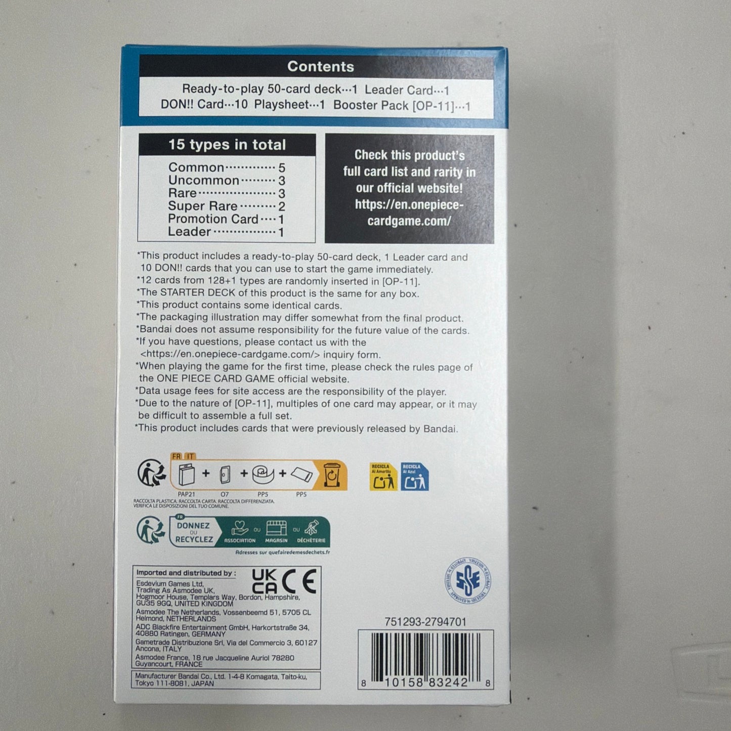 One piece starter deck ST25