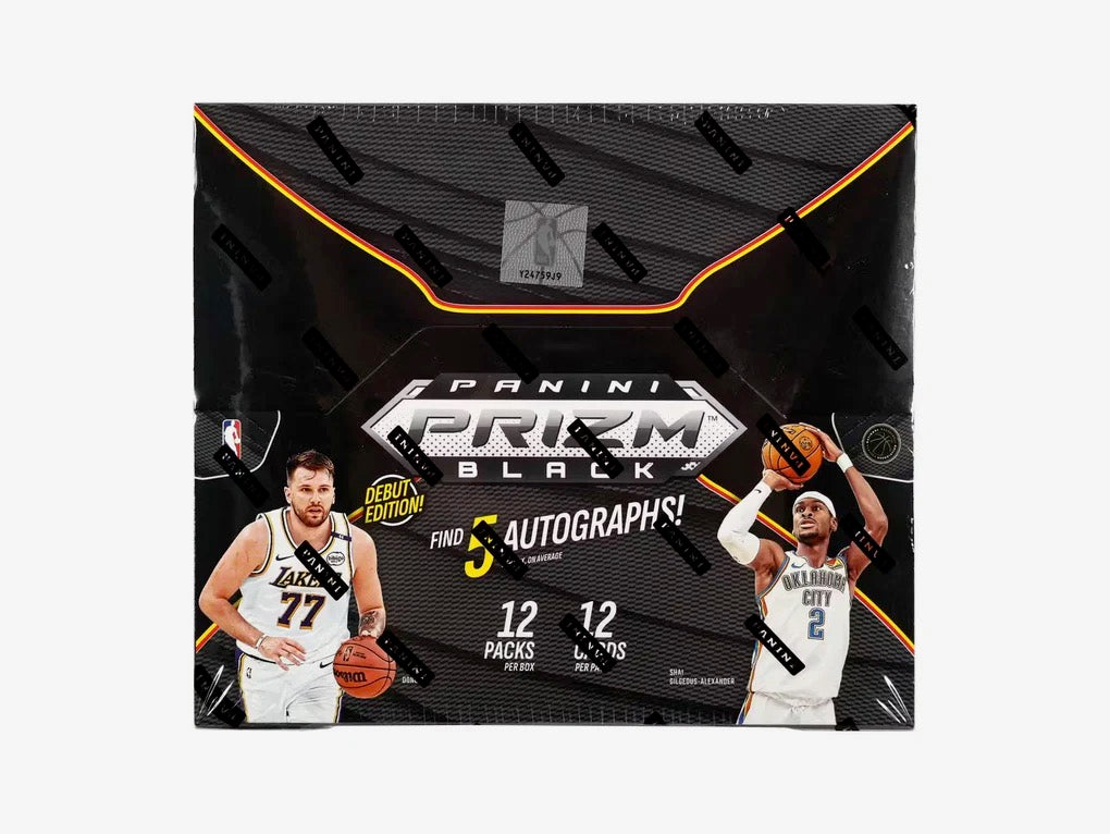 24 panini prism black basketball